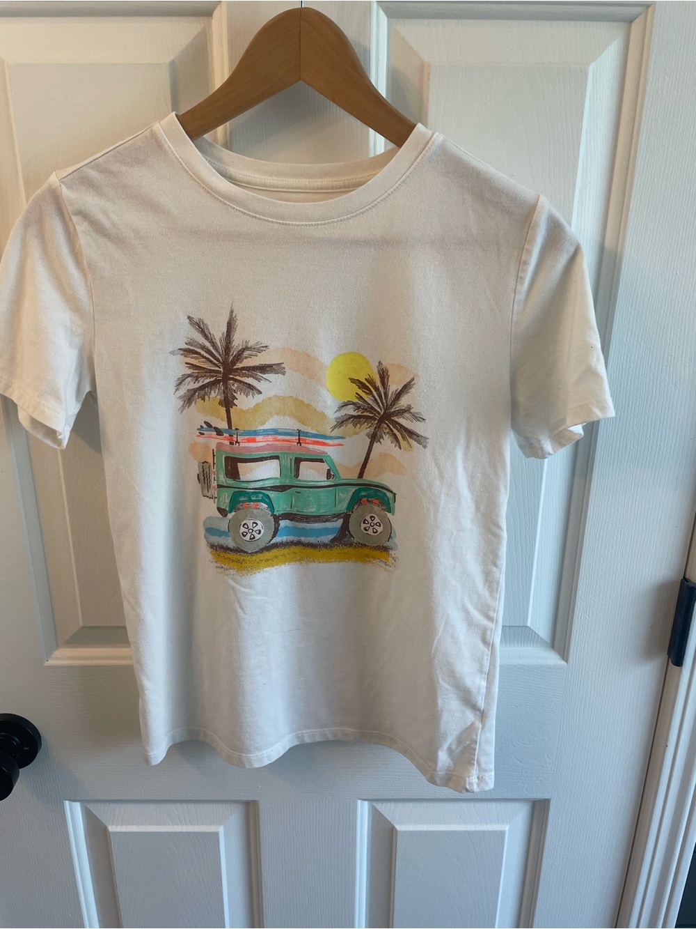 Cat & Jack White Tee with Red Logo